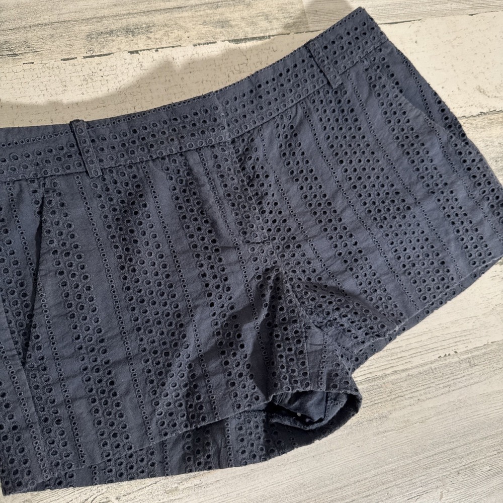 Theory Eyelet‎ Shorts Size 00 - Navy Blue